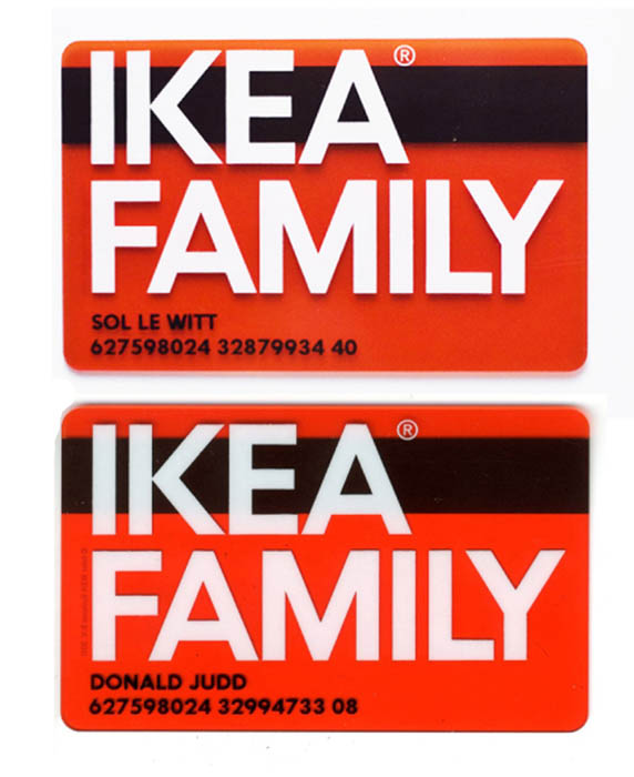 Gregor Rozanski, "Ikealism", series of customized IKEA Family cards, ongoing (from 2010) 